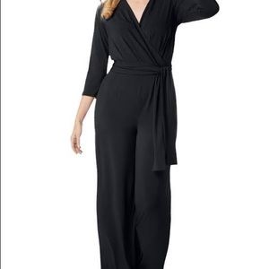 BEIGE by ECI Black Stretch Jumpsuit S